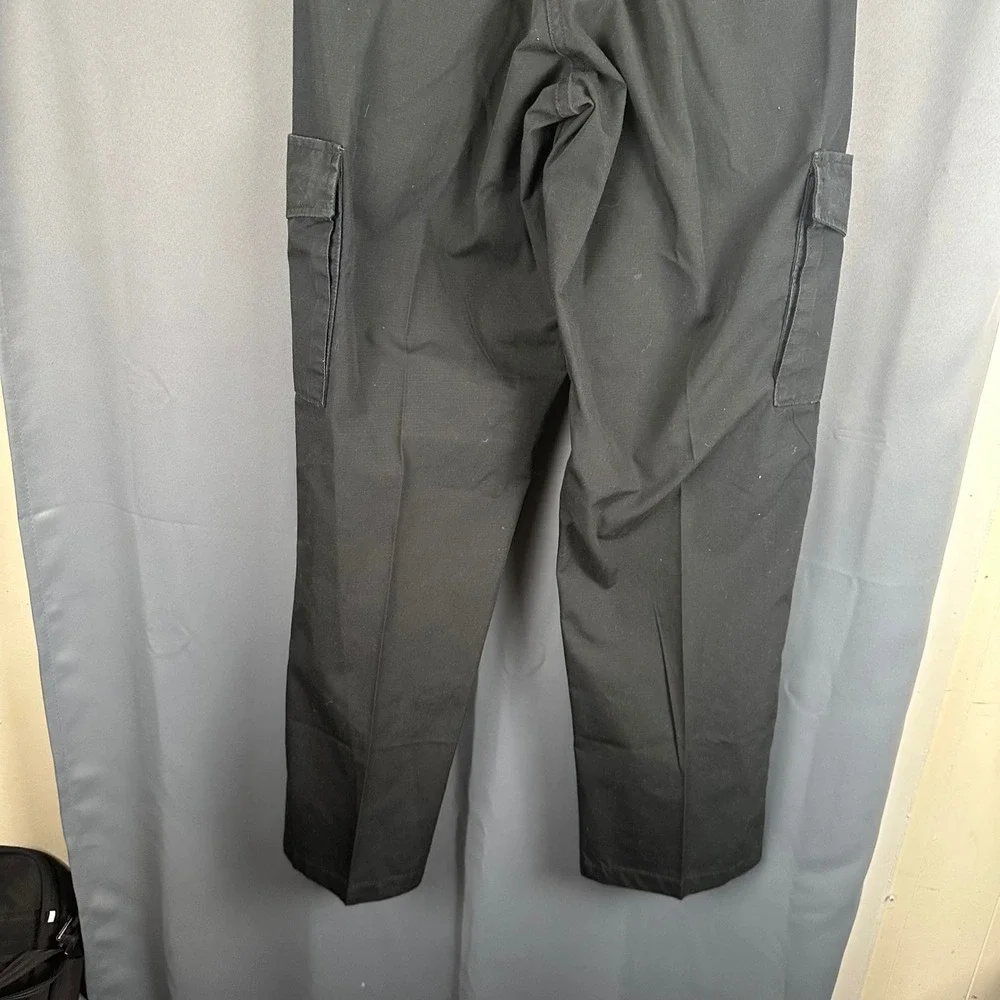Propper Mens Tactical Cargo Pants Black Ripstop Work Uniform 30x34